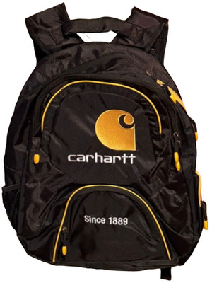 Carhartt Foundry Pro Backpack Blk Gold Embroidery Rain Defender Laptop Bag NWOT
