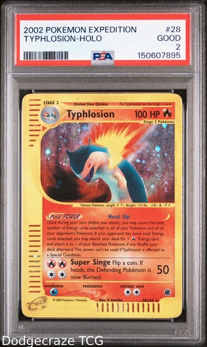 Typhlosion graded PSA 2 for sale on eBay