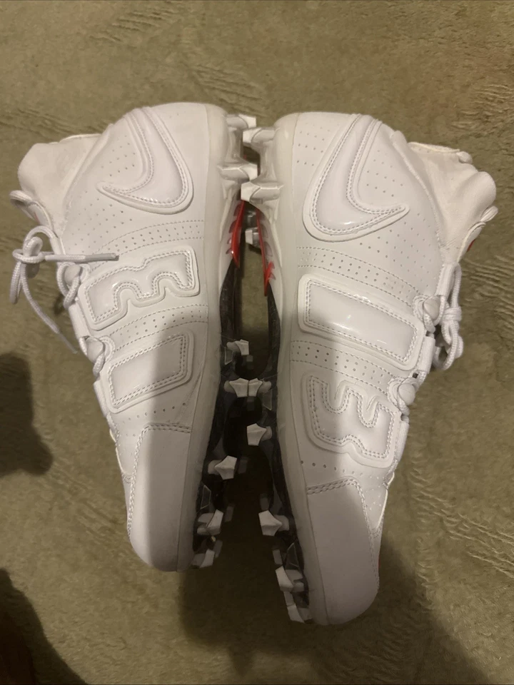 Nike Vapor Untouchable Pro 3 OBJ Uptempo TD Football Cleats White Size 11 - Image 2 of 4