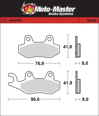 Front Brake Pads For Kawasaki KLX 250 S (2009-2013) – Semi-Metallic Organic By Pro Factory Braking