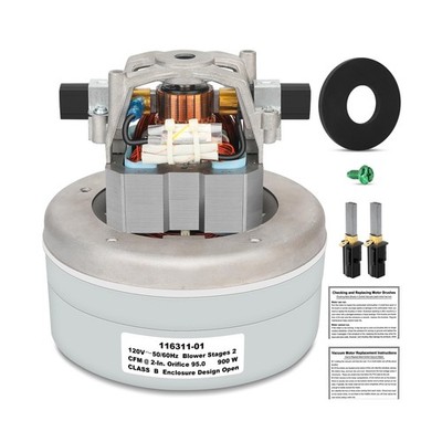 116311-01 Vacuum Blower Motor 5.7'' 120V High-Suction Low-Noise Energy-Efficie...