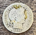 1898 P Barber Dime Silver Circulated United States 10C Coin Uncertified
