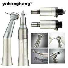 Dental Slow Low Speed Handpiece Straight Contra Angle Air Motor 4/2Holes Yabang