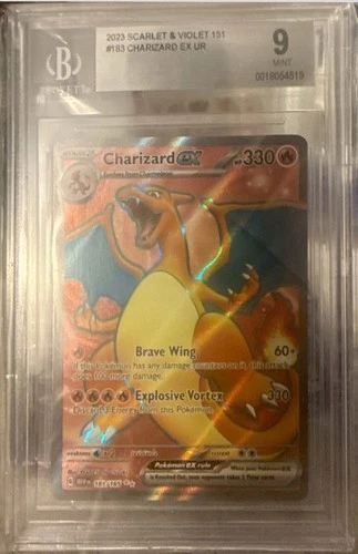 2023 SV 151 Charizard ex UR #183/165 BGS 9 Mint Pokémon Slab