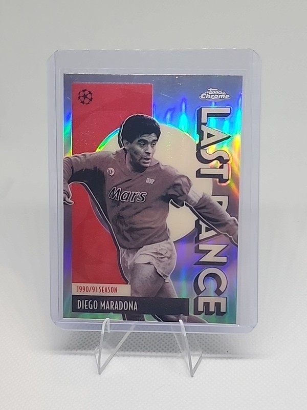2025-26 Topps Chrome UEFA LAST DANCE REFRACTOR #LD-10 Diego Maradona
