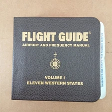 Vtg 1986 Flight Guide Airport & Frequency Manual Volume I 11 Western States -3T