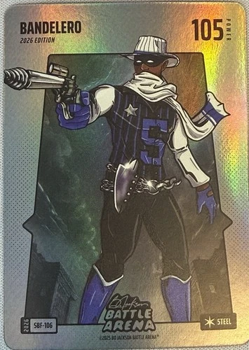 2026 Bo Jackson Battle Arena Bandelero Silver Steel SBF-106 Paolo Banchero