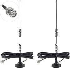 2pcs Police Scanner Antenna - 20-1300MHz Radio 2pcs, Black 