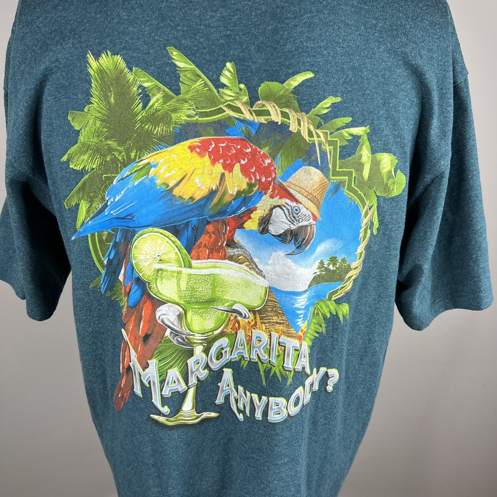 Newport Blue Margarita Anybody? Parrot Men's Teal TS… Gem