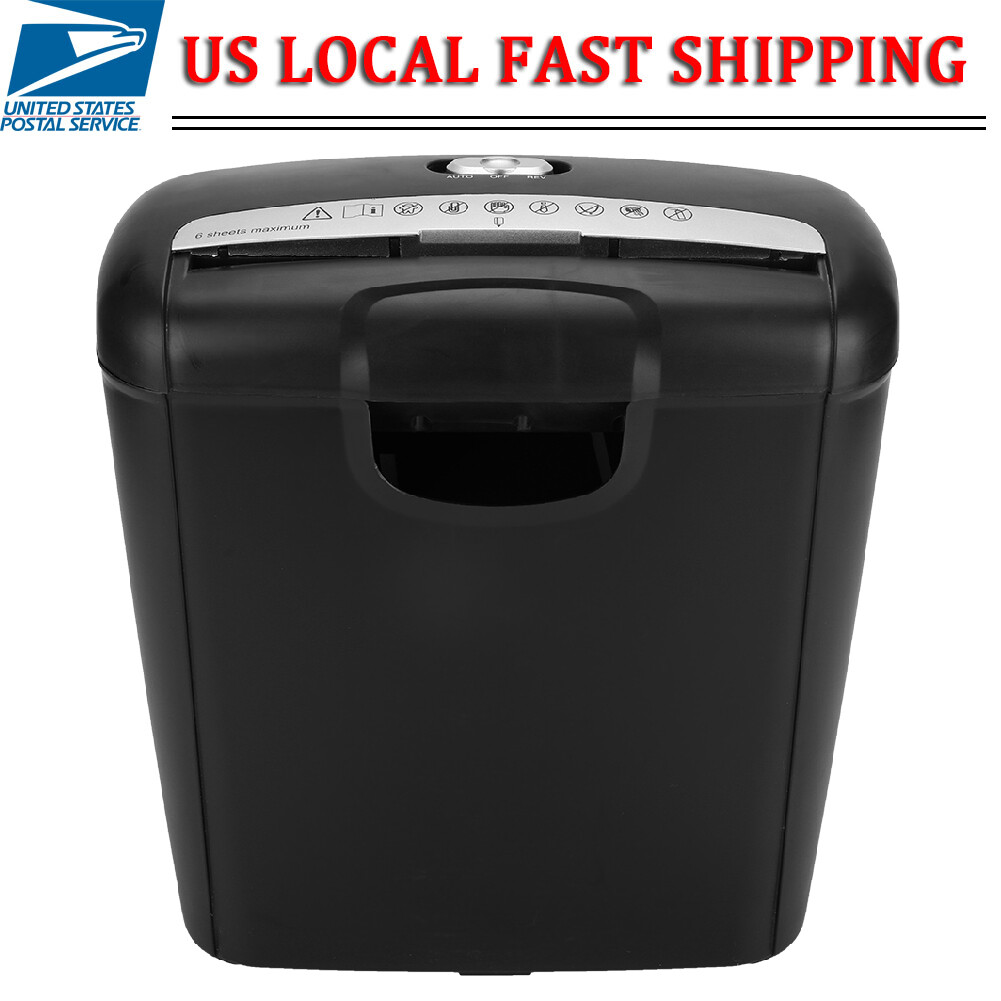 Home Office Electric Shredder for Paper and Credit Card Cross Cut Destroy 110V-image