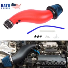 New Red Air Intake Pipe Induction Filter Kit EG EK
