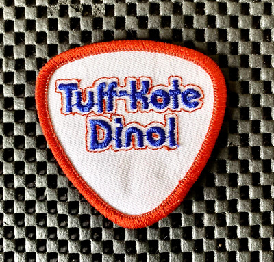 TUFF~KOTE DINOL EMBROIDERED SEW ON PATCH AUTO RUSTPROOFING 2 1/2'' x 2 1/2'' NOS