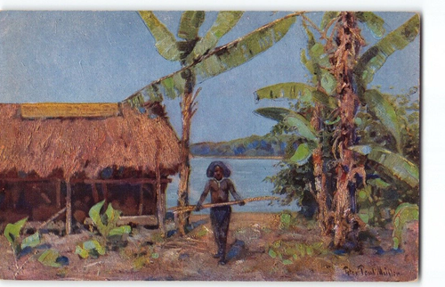 Papua New Guinea~ German Colony~Antique South Pacific Postcard -N1