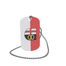 Dog Tag Flag Maring Noviand Dog Tag Aluminium 30 x 50mm