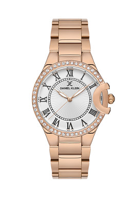 Daniel Klein Premium Women White/Rose Gold Watch