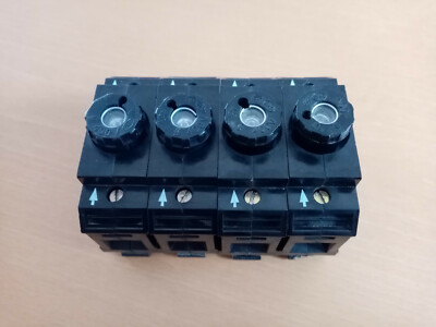 4 Stück Phoenix Contact USEN14 Sicherungshalter inkl.16A Sicherung