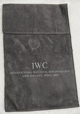 IWC Watch Travel Bag Pouch Grey Velvet Authentic Original New