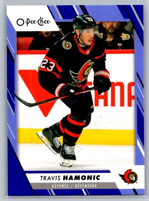 Travis Hamonic 2023-24 O-Pee-Chee Blue Border HOCKEY #456 Ottawa Senators