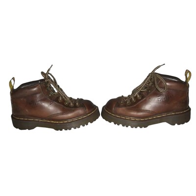 Dr Martens Boots Vintage 90's Brown Doc Grunge Indie Alt Chunky