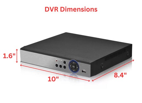 Grabadora de vigilancia de seguridad 8 canales H.265 DVR con disco duro de 2 TB - Imagen 8 de 10