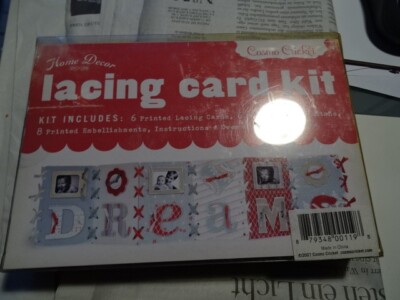 cosmo cricket lacing card kit
