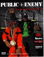 2006 MEZCO TOYZ MAGAZINE PRINT AD, FLAVOR FLAV, CHUCK D,  ACTION FIGURE PROMO AD