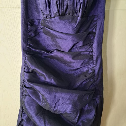 Jessica Mcclintock Formal Dress Size 4 Purple Cocktail Ruffled Sleeveless - Picture 9 of 18