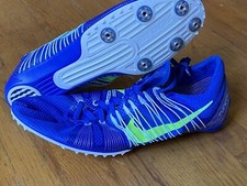 Nike Zoom Victory 2 Track Running Spikes Blue Neon Yellow Green Men  s Size 13