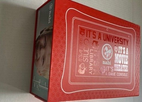 Tablet NABI 2 niños 8 GB roja parachoques Wi-Fi probada 7 pulgadas funciona muy bien-image