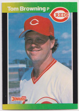 1989 Donruss Baseballs Best #62 Tom Browning Cincinnati Reds