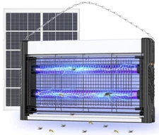 Solar bug zapper, USB rechargeable, 4000V UV mosquito zapper for outdoor use.