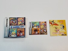 Nickelodeon 4 Games on One Game Pack GBA Authentic Box Manual Only