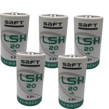 5-pack LSH20 batteryFor Saft LSH20 D 3.6V Primary Lithium Battery LSH 20