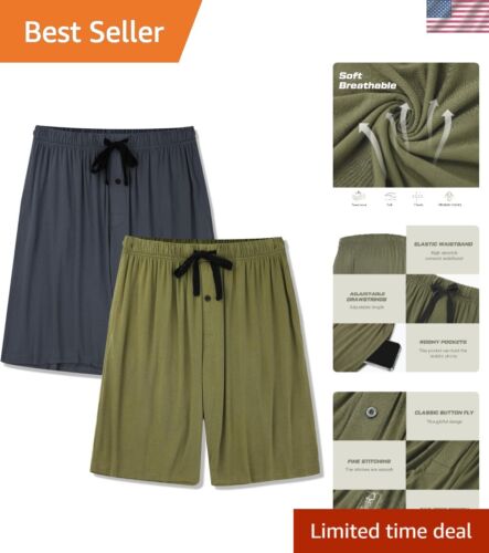 Men's Pajama bottoms Lounge Sleep Shorts Soft Comfortable Breathable Pajamas ...