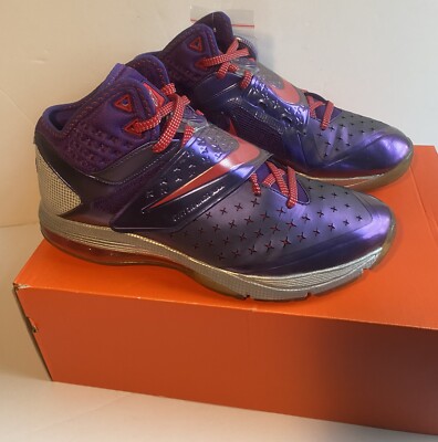 Nike CJ81 Trainer Max Megatron 603711-500 US Size 9 Purple/universty RD-Wolf GRY