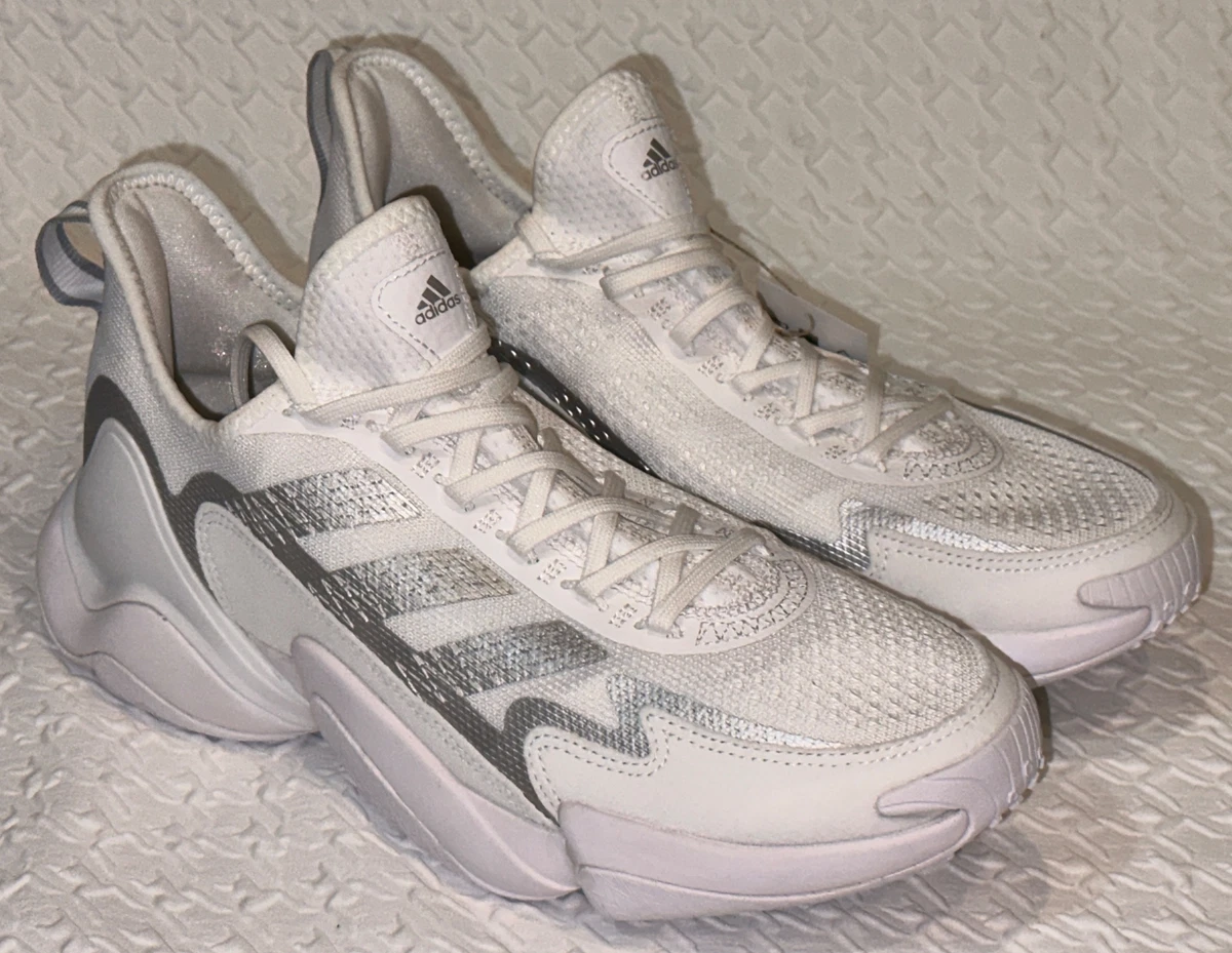 ADIDAS Impact FLX White Silver Grey Football Training Shoes 