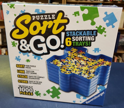 Ravensburger SORT & GO Puzzle Accessory 6 Stackable Sorting Trays up to 1000 Pv - Picture 2 of 12
