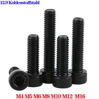 Viti Cilindriche Con Filettatura Sinistra 12.9 Acciaio Esagono Interno M4 M5 M6 M8 M10 M16