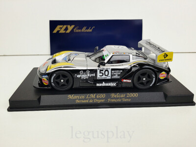 Slot Car Scalextric Fly 88037 - Marcos LM 600 N°99 - 24H Spa 2002 - Neuf