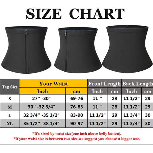 Tummy Belly Stomach Thermal Hot Sauna Sweat Waist Trimmer Fat Burner Wrap Belts - Bild 21 von 25