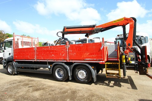 2016 MAN TGS 6X2 DROP SIDE WITH PALFINGER CRANE ATLAS HIAB BRICK GRAB DAF VOLVO - Picture 3 of 9