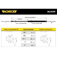 Monroe Gasfeder DäMpfer Heckklappe 630 N Passend FüR Audi Q7 4LB