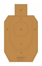 IDPA (CB) (Torso) (Cardboard) (100 Target Pack)