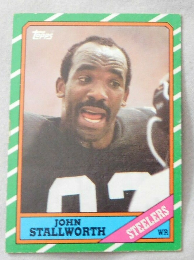 1986 Topps #285 John Stallworth Pittsburgh Steelers Football Card
