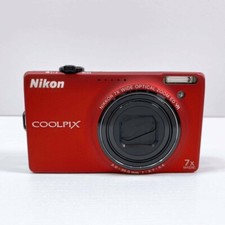 Nikon Coolpix S6000 Digital Camera Red English languege w/ Battery tested