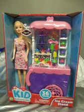 NEW- Kid Connection Ice Cream Stand Play Set With Doll
