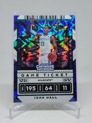 2020-21 Panini Contenders Draft Game Ticket Green Explosion #34 John Wall B3A