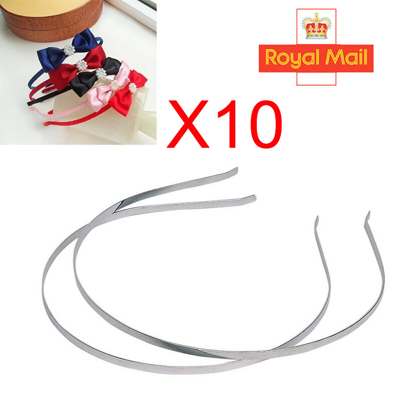 10x Bulk Blank Metal Headbands for Craft DIY Alice Hair Band Frame Hair Hoop NEW eBay