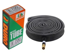DURO Bicycle Inner Tubes 700 x 25c/32c 48mm Thorn Resistant Schrader Valve.