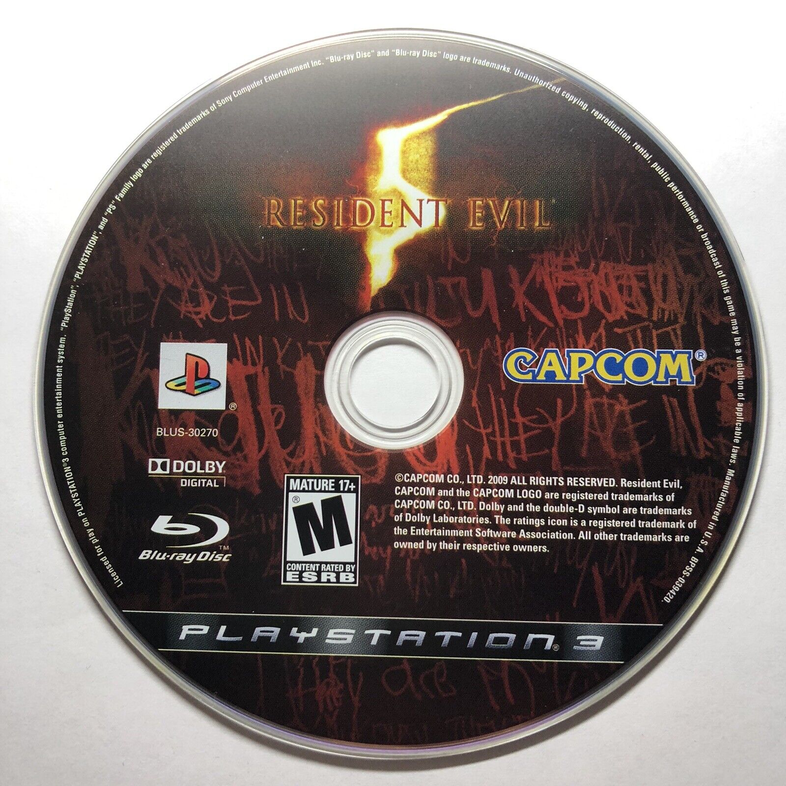 RARE RESIDENT EVIL 5 PS3 PLAYSTATION 3 PAL VERSION PROMO DVD COLLECTORS  DEMO